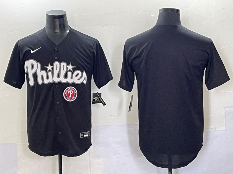 Men Philadelphia Phillies blank Black Seventh generation Joint Name Nike MLB 2025 Jersey